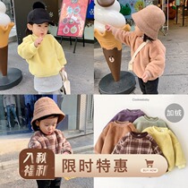 cookiesbaby custom baby clothes 2018 winter New plus velvet padded plush plush sweater top