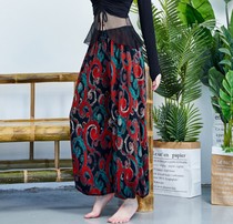 Biao spring autumn and winter yoga pants womens loose bloomers comfortable large size printing dance rhyme yoga square