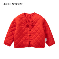JUZI STORE Boy Clothing New Year Cotton Suit China Wind Retro Quilted Traditional Suit Jacket Male And Female 1041101