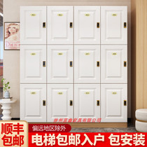 Wooden bath center Gym Yoga hall Locker Dance room Beauty salon Hair salon locker Storage cabinet