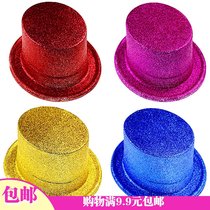 10000 Halloween Jazz hat hat Lincoln cap magician cap glitter hat round hat shan jin fen hat