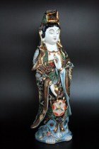 Buddha statue Japanese Kutani ware