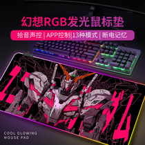 rgb glowing mouse pads are so large as high as the anime game table cushion electro-sliding mouse pad computer keyboard customization