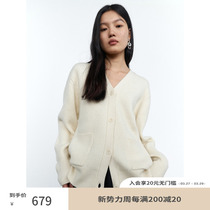 RandomPiece winter new cashmere sheep wool mixed glutinous warm and fluffy knitting sweater