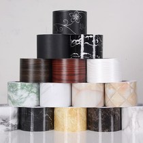 Threshold self-adhesive waterproof marble tile Decorative Film and Television Wall pvc toilet Black Patch line waistline wine cabinet