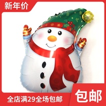 Christmas Balloon Festival Decoration Aluminum Film Balloon Santa Santa Christmas Tree Snowman Balloon Mall Cartoon
