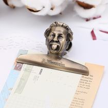 WEEK BAR hand Teller clip Einstein clip retro note storage clip metal hand account decorative clip