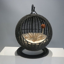 catsle rattan chic cat cog basket summer semi-closed all season universal detachable wash pet supplies kitty bed villa
