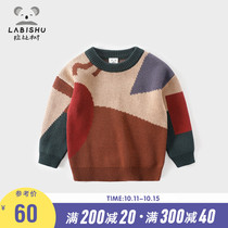 Boys and children sweater boys 2021 spring clothes Rabbi tree childrens clothing male baby thread clothes men baby pullover sweater