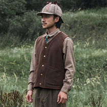 SOARIN Inlenren wind retro wool waistcoat for mens business casual workout suit vest fur What about the waistcoat of the waistcoat