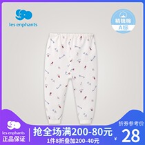 Li baby room baby clothes baby combed cotton knitted trousers children warm cotton underwear 2021 Autumn New