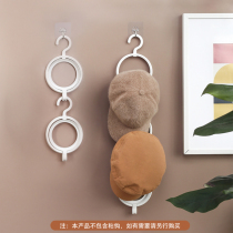 Household hat storage rack door hanging scarf bag clothes hat dormitory artifact wall-mounted wardrobe rack rack