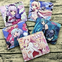 Sword Art Online Hatsune Miku Rem fate Totoro anime peripheral wallet short trend coin purse men and women