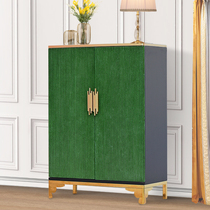 American light extravagant large capacity shoe cabinet home doorway containing lockers small family type living room retro green decorated side cabinet