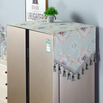 Refrigerator cover cloth dust cover drum washing machine dust cloth microwave oven single door Double Door refrigerator cover top cover towel