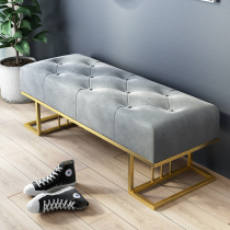 Entry Light Lavish Strip Changing Shoes Stool Soft Bag Cushions Home Living Room Door Minimalist Creative Nordic Rectangular Stools