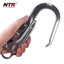 Nettle carbon steel galvanized surface alloy steel safety hook carabiner Large hook Outdoor quick hanging group safety buckle