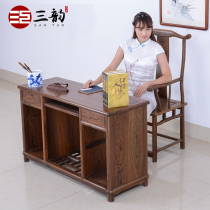 Mahogany furniture home mahogany small desk solid wood laptop desk chicken wing wood antique desktop computer desk