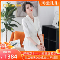 DEECAN light luxury President business suit suit suit female 20 new host sales department overalls professional wear summer
