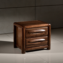 Solid wood bedside table 40 cm 45 cm 50cm56 Small narrow small size walnut bedside table Bedside cabinet