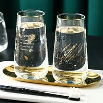 Glass gargling cup light lavish INS wind Nordic dental cup washing cup toothbrushing cup tooth-cylinder lovers toothbrush cup suit