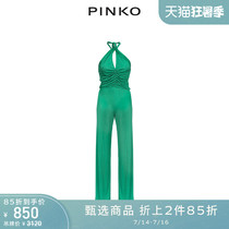 (Star with the same)PINKO spring and summer womens halter halter jumpsuit 1B13R80252