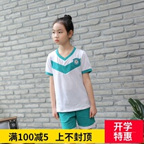 Guangzhou Tianhe District Sports East Road Primary School uniform summer Spring and Autumn Winter set for male and female primary school students custom new products