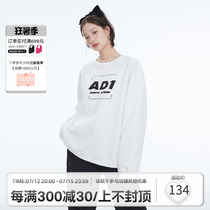 ANDYET AD1 21AW Tide Card Base 5 Color LOGO Alphabet Printed Sleeve Head Sweatshirt Male and female identical blouses