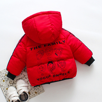 Male baby cotton coat thickened winter cotton clothing 2020 new 1 a 4-year-old 2 winter quilted jacket 3 baby childrens clothing jacket tide