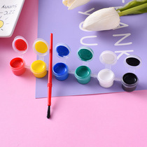 2ml6 Color Conjoined Water Powder Propylene Watercolor Digital Oil Painting Paint Strips Diy Painted Ceramic Plaster Graffiti Brush