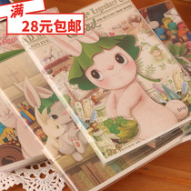 Lianhua rubber set cute cartoon A5B5 rubber set Rabbit diary book horizontal line notepad