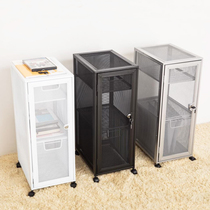 Iron multi-layer file rack Metal lockable chest of drawers File cabinet Office supplies A4 paper finishing desktop storage rack