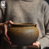 w Tao fans Home Tea washing vat Large number of ceramic washed flower pots Purple Sand Tea Residue Barrel Wash Cup Bowl bowl Set of tea set