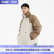 (F426 official store)National tide hip-hop ins punk graffiti Cotton loose casual jacket mens autumn and winter trend