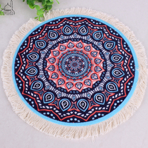 Xinjiang tourist souvenirs ethnic wind naan cake carpet mouse pad small gift coaster anti-scalding pad telephone table pad