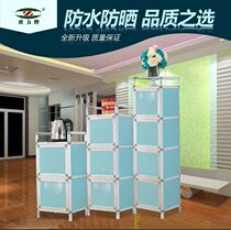 Committed to simple modern aluminum alloy small wardrobe cabinet cupboard dinner side cabinet flower cabinet tea cabinet bathroom corner cabinet