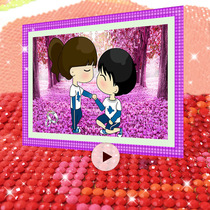 5D wedding Diamond painting full of diamond masonry cartoon couple point stick drill cross stitch new living room bedroom dining room