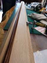 Handmade leather wood frame belt sanding edge clamp Belt edge stitching wood frame imported beech wood