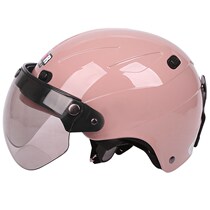 Taiwan Zhengan helmet electric motorcycle summer helmet womens sunscreen anti-ultraviolet semi-helmet coral color