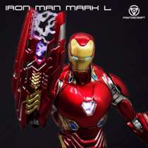 Original CS FANTASCRAFT FC MK50 1 12 alloy Iron Man Super movable with light to send hand gun