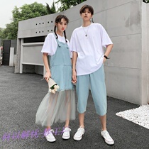 Very immortal couple dress two summer suit love girl sweet master love young fan small public one skirt one dress shake sound