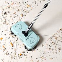 Sweeper hand push vacuum cleaner household soft broom dustpan set combination magic broom flat mop mop