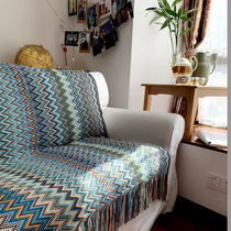 Bohemian Tassel Blanket Living Room Rest Blanket Model Room Bed Blanket Modern Line Blanket Summer Blanket