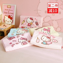 KT baby velvet latex pillow case an autumn and winter 30*50 Hello Kitty children cartoon pillowcase for girls