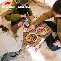 Naturehike Noble Customer Outside Wood Folded Egg Table Portable Pitching Table Camping Table
