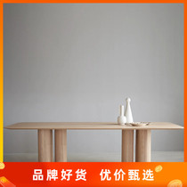 Nordic solid wood Office conference table modern simple long table minimalist creative light luxury table negotiation table table Workbench