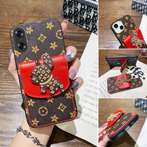 Applicable Huawei honor 60se mobile phone shell new honor60pro cortex zero money card bag 50pro female v40 light extravagant Magic3 4pro tide card old flowers 30s