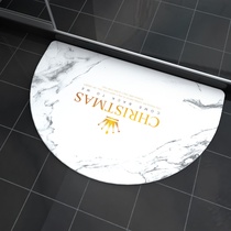 Diatom mud absorbent pad plate semi-circular bath room u-shaped quick-drying bathroom non-slip Mat toilet toilet foot pad