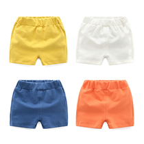 Boy baby girl shorts baby 0-6 months 1 year old newborn baby open crotch pants summer summer slim pure cotton