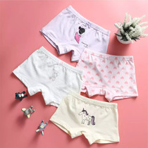 Kindergarten girl underwear cotton children flat corner cotton 1-3 years old 245 baby children breifs four horns